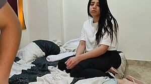 Convincing My Petite Colombian Step-Cousin Wife. To Fuck?