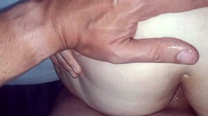 10 minutes of raw amateur anal without condom, breaking my slut’s tight ass!
