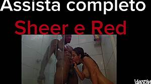 Loud moaning in bathroom for neighbor to hear