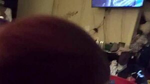 wife gives blow job deep throat