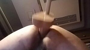 Intense doggy dildo solo