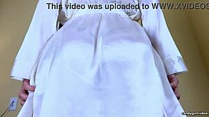 arielle lane strips in black lingerie close up