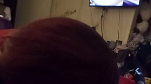 wife gives blow job deep throat