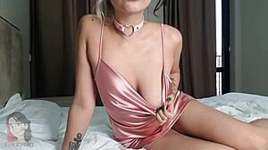 Pretty Babe Uses Violet Plug For Anal Masturbation!
