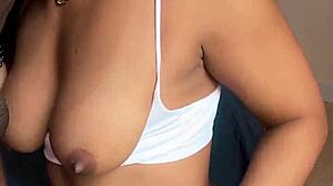 Sloppy Blowjob on Video Call with Husband Watching