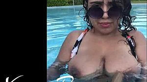 Latina Milf Pays Stepbrother For Intense Pool Porn Video