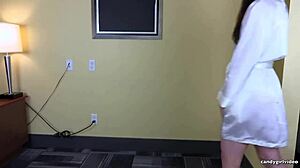 arielle lane strips in black lingerie close up