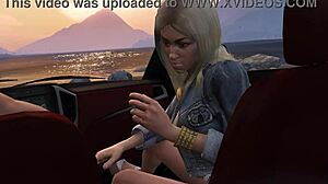 franklin gets a hooker service in gta 5 car game