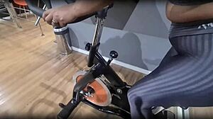 Sweaty Gym Creampie In Wet Pussy.