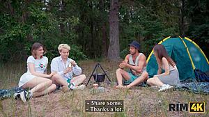 shy couple tries rimming and hard anal sex outdoors for first time