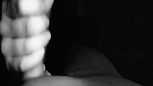 She reaches orgasm from blowjob on small tits