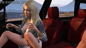 franklin gets a hooker service in gta 5 car game