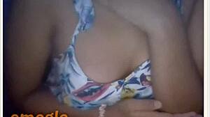 Teen shows big tits on webcam