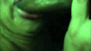 Latina expert gives intense blowjob cumshot