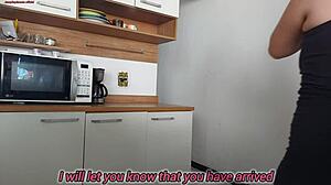 Risky shower sex with husband's friend almost catches us in the act