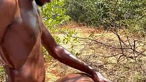 Homemade Outdoor Ebony Creampie Action?