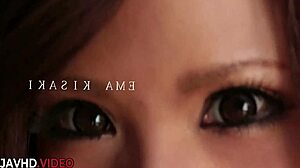 Yo, Ema Kisaki takes a rough anal creampie in this wild Japanese threesome!