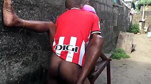 Rough interracial outdoor hardcore sex!