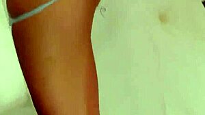 Gloryhole babe sucks big black cock for facial cumshot