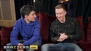 Busty Daisy May Gets Mouth & Pussy Filled With Two Huge Dicks In Wild Threesome