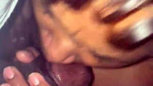 She sucks cock expertly.