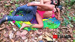 cat fight at the farmer's farm with sexy costumes