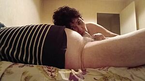 Marie, my slave, suck me off now, Quartus demands!