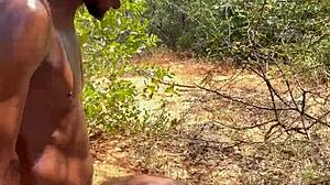 Homemade Outdoor Ebony Creampie Action?