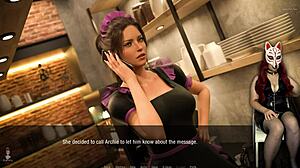 Kate in Stockings Cosplay at Outdoor College Game