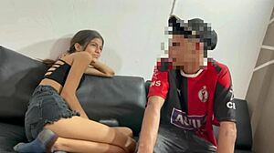 Horny stepbrother loves banging his slutty stepsister when parents aren't home