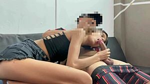 Horny stepbrother loves banging his slutty stepsister when parents aren't home