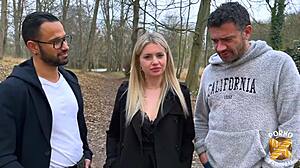 georgia with dream body gets pounded by two guys