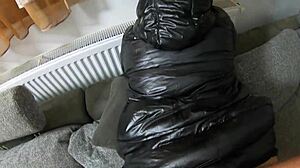 I crave cum on my shiny black jacket