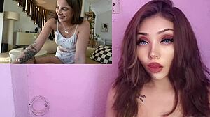 Petite Latina stepsister cheats with stepbrother in steamy sex lessons