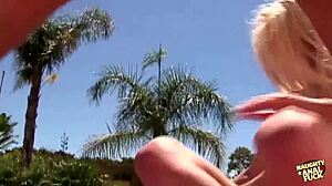 Young Bitch Receives Huge Load in Mouth After Double Penetration