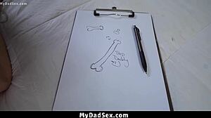 Stepdaddy punishes stepdaughter for disrespecting stepmom