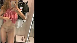 Milf flashing and masturbating on the highway, what a thrill