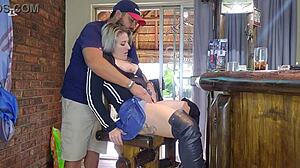 Close up pussy fucking and squirting after creampie