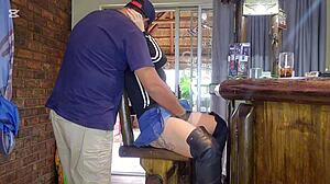 Close up pussy fucking and squirting after creampie