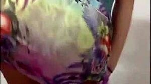 Sexy girl performs twerking dance routine