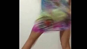 Sexy girl performs twerking dance routine