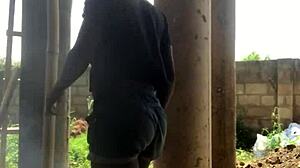 Real female orgasm viewed from above