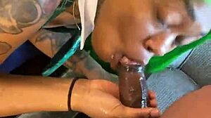 Sucking Dick The Only Game? Ebony Deepthroat Action