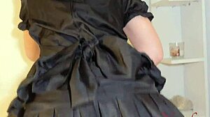 i try on a maid uniform for cosplay fun