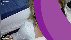 Pretty Young Tatted White Girl Lets Me Cum On Her Face After Quick Blowjob