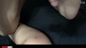 Morena gostosa rabunda says, 'dando gostoso para meu namorado dotado' in homemade video.