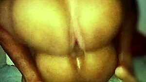 I dominate the brunette's tight ass