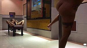 Wild Lesbian Girls Feel Intense Orgasms Scissoring in Hotel