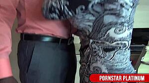 Ebony Hunk Rob Piper Drills Gilf Vanessa's Tight Pussy Bareback