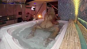 Dude, banging this Colombian in the jacuzzi, I finished inside her underwater!